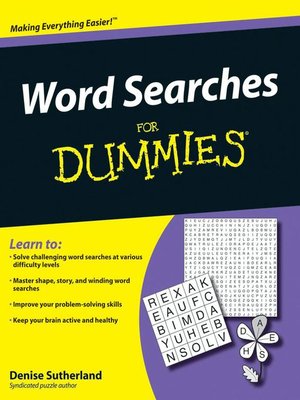 cover image of Word Searches For Dummies&#174;
